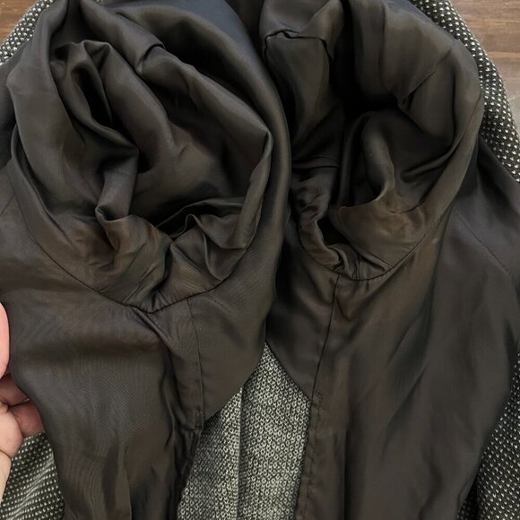 MaxMara Weekend Wool Blend Brown Cream Pattern Unconstructed 2Button Blazer Sz S - Picture 15 of 15